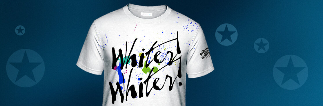 T-Shirt mit Aufdruck Whiter Whiter verschiedene Größen Shirts